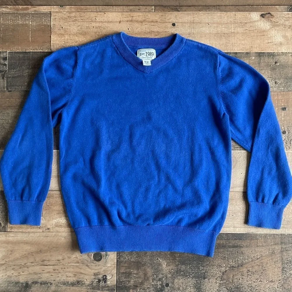 The Children’s Place Boys Royal Blue V-Neck Sweater Size Medium 7/8
